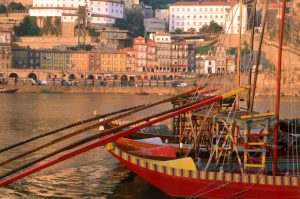 FOR TRAVEL -- Portugal -- Porto -- Rabelo boat at Douro river in Porto CREDIT: Joao Paulo